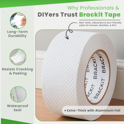 Brackit Waterproof Butyl Flashing Tape 100mm x 10m – Roof & Gutter Repair