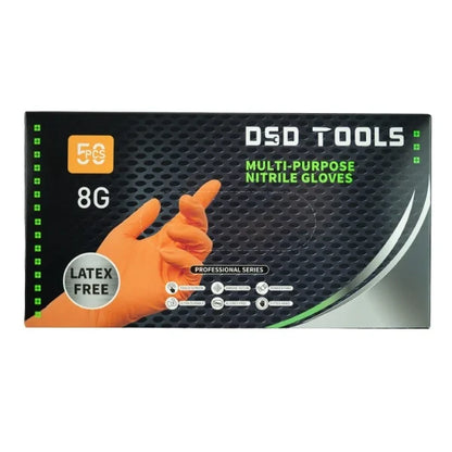 ORANGE NITRILE GLOVES 50PC PER CARTON SIZE XL
