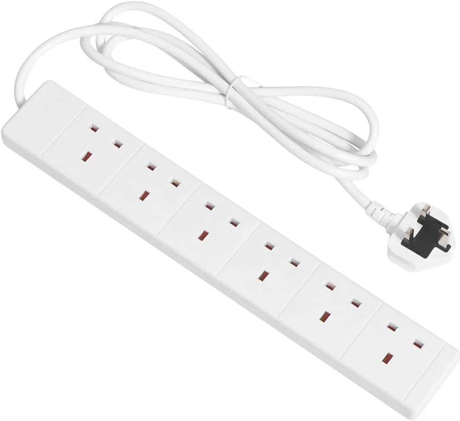 Extension Lead - 6 Gang - 2m