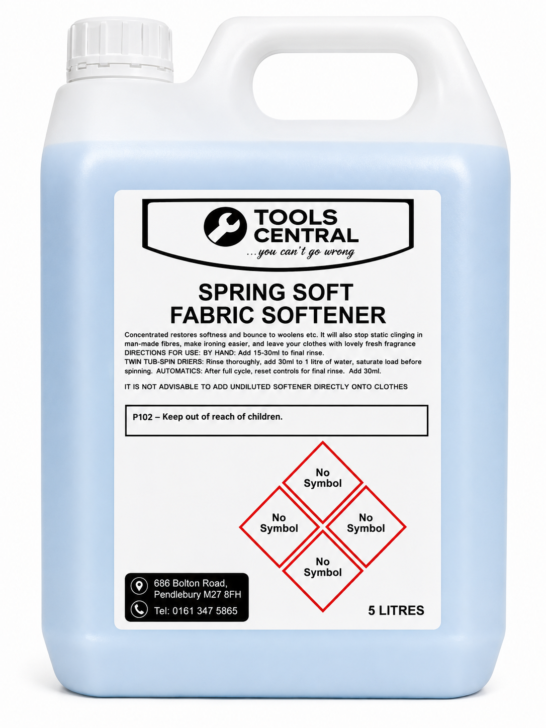 5Ltr Fabric Softner - Spring Soft