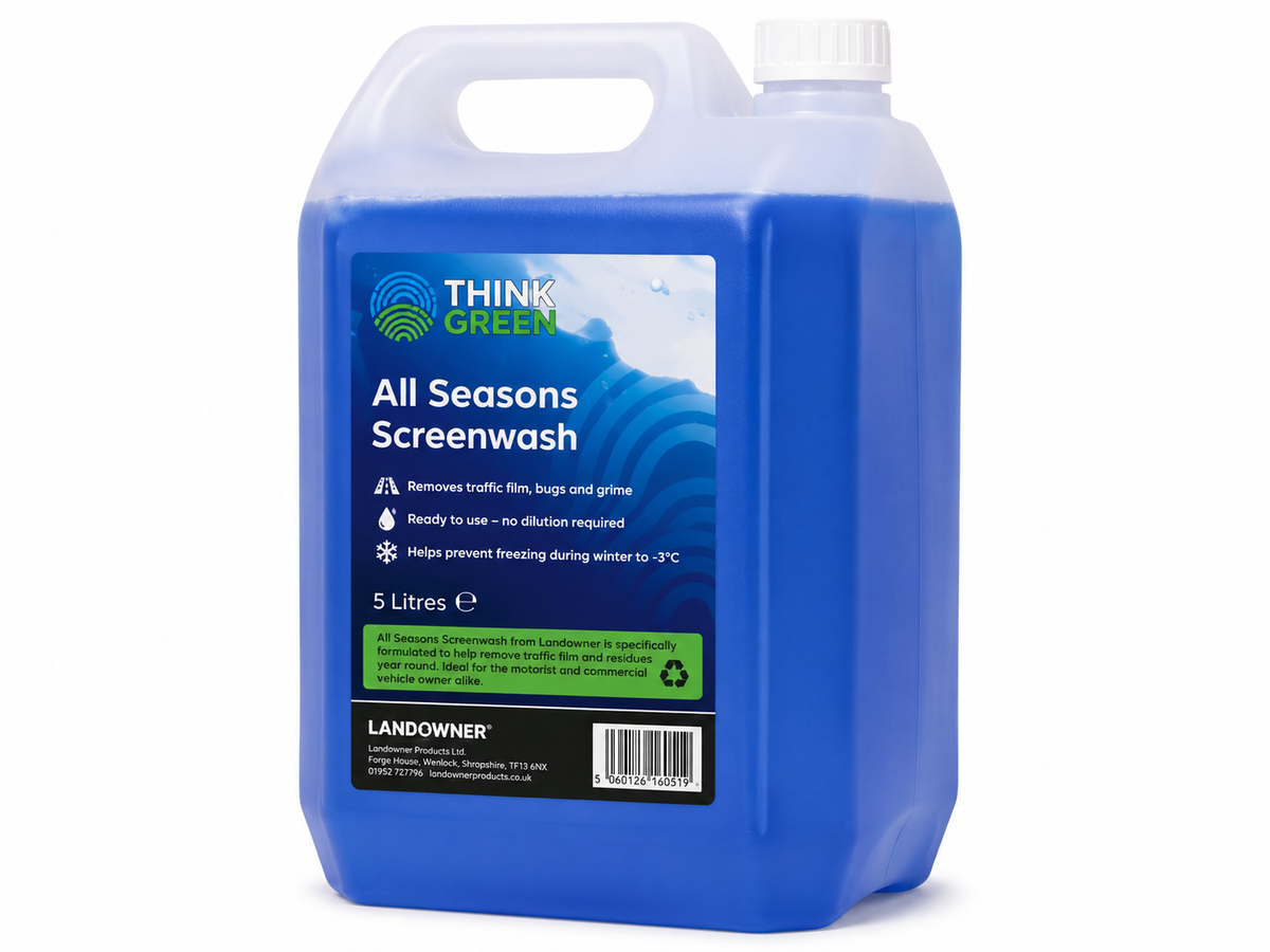 All Seasons Screenwash 5L Ready To Use Car Windscreen Washer Fluid -3°C UK