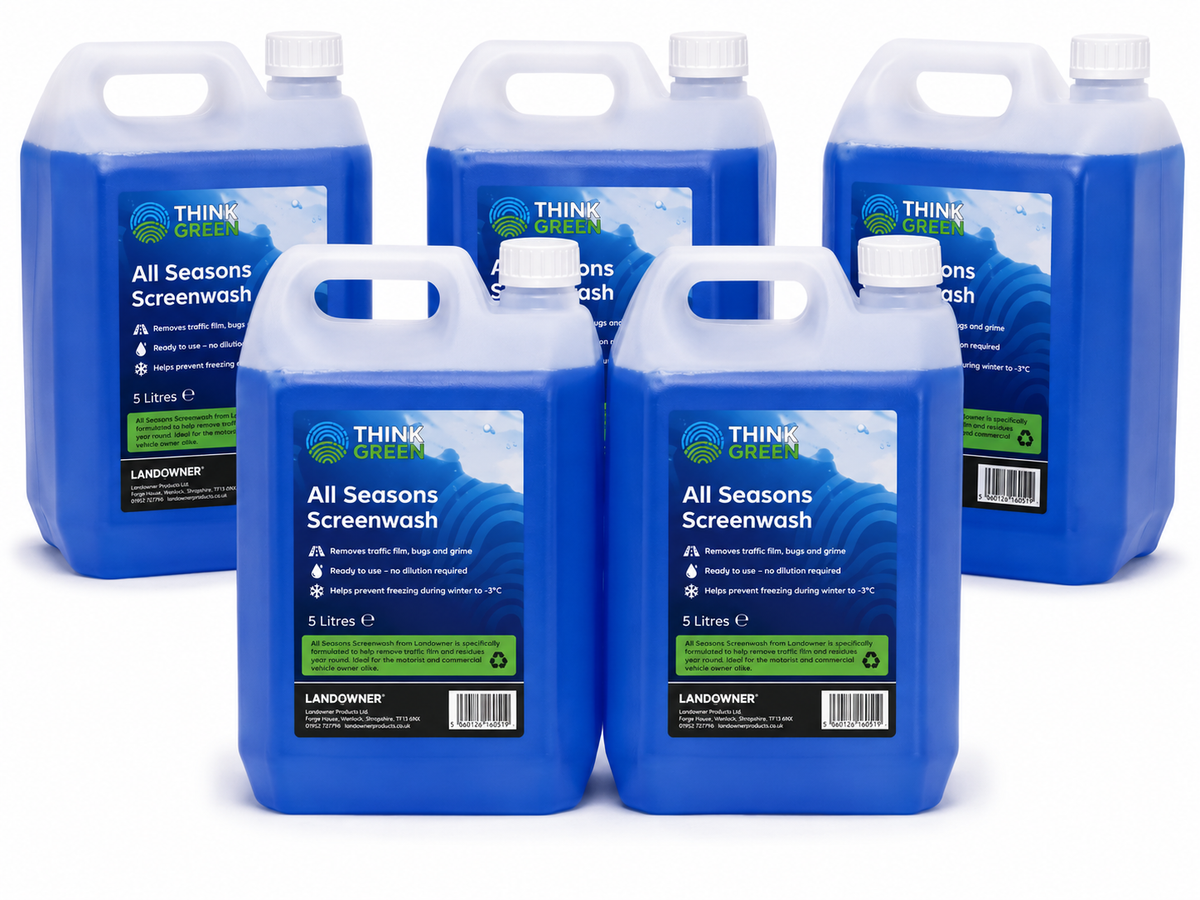 All Seasons Screenwash 5L Ready To Use Car Windscreen Washer Fluid -3°C UK