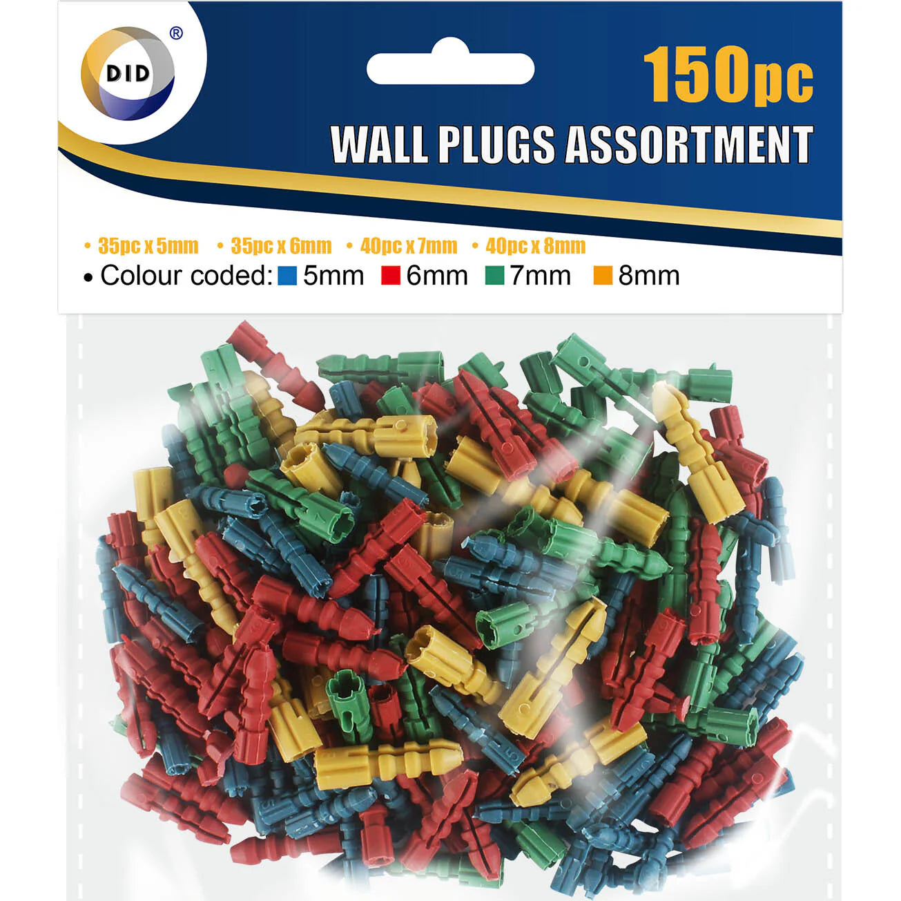 150pc Wall Plugs Assortment