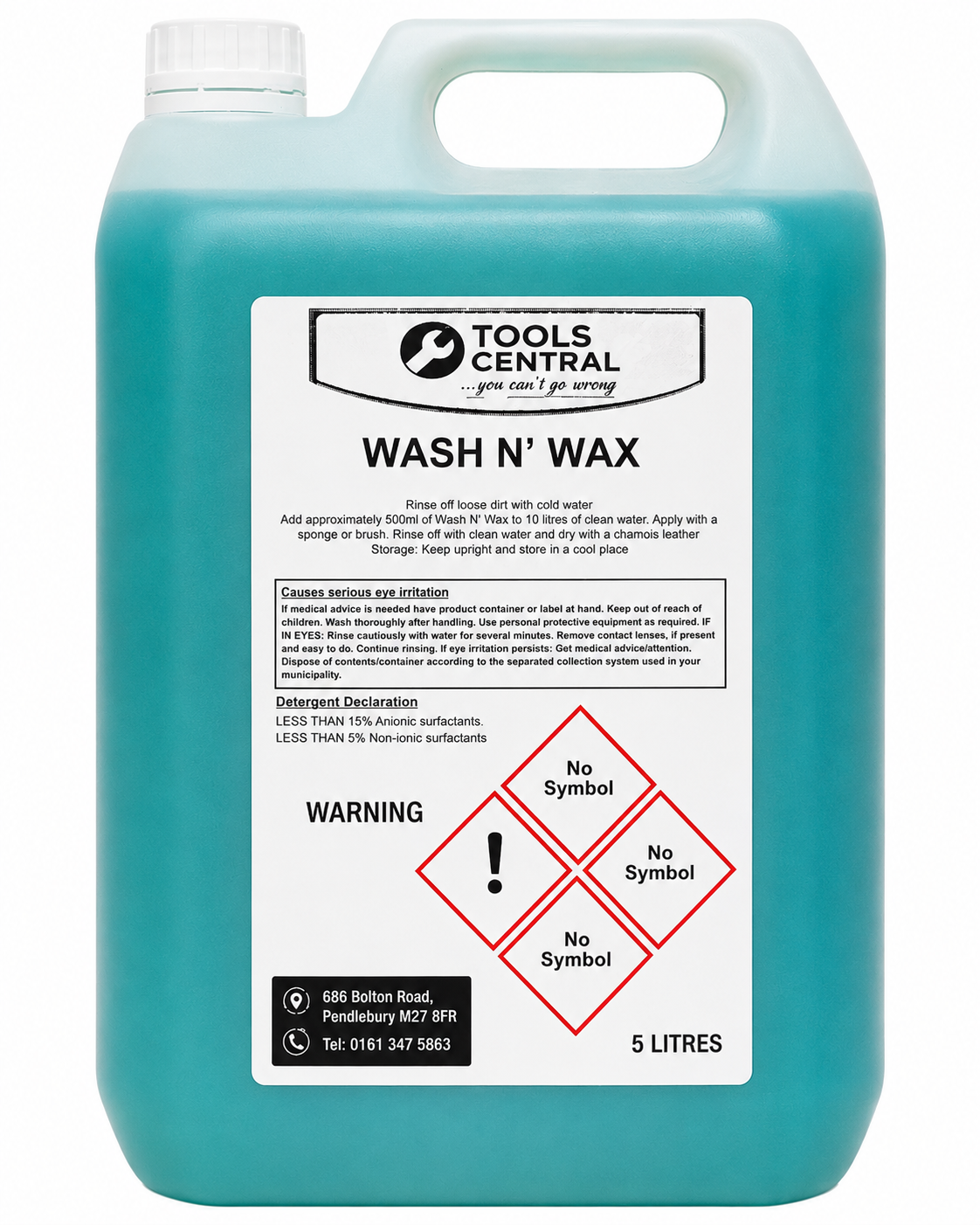Tools Central Wash N Wax 5L Car Shampoo with Wax High Foam Car Wash Cleaner